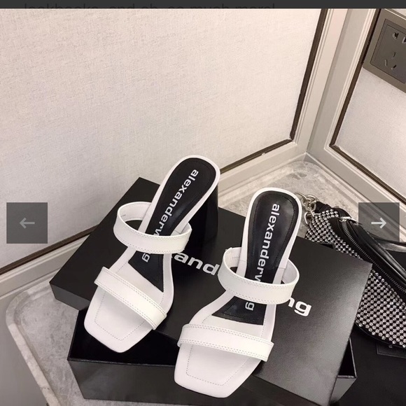 Alexander Wang Shoes - NEW Alexander Wang Hayden Sandals 8.5 White Croc